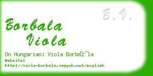 borbala viola business card